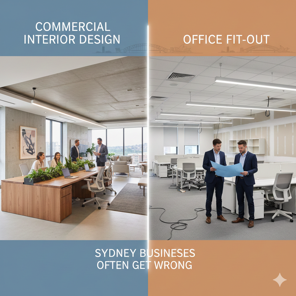 Commercial Interior Design vs Fit-Out | Sydney Guide